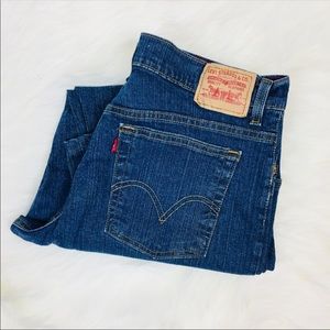 Levi 550 Dark Wash Jeans Relaxed Bootcut 14M